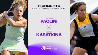 Jasmine Paolini vs. Daria Kasatkina | 2024 Eastbourne Semifinal | WTA Match Highlights