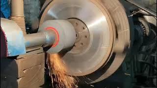 Face grinding# flywheel#Lathe operation