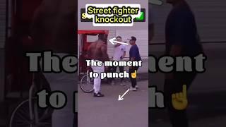 How to knock out the big guy. Street Fighter. Self defence.#selfdefence #powerpunch #boxingtraining