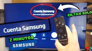 Como Crear Una Cuenta de SAMSUNG en Smart TV! (en menos de 2 MINUTOS!)