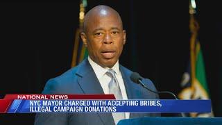 NYC Mayor charged with accepting bribes, illegal campaign donations