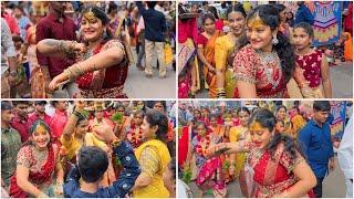 Girls Teenmaar Dance | Girls Crazy Dance Performance At Ujjaini Mahankali Bonalu 2024 | Hari Priya