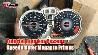 Cara membongkar dan memasang speedometer Megapro Primus