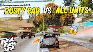 RUSTY CAR VS ALL UNITS (intense carchase to) | GTA SA RP