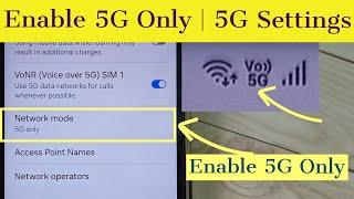 5G Only Setting for Samsung Galaxy Phone | How to Set 5G Only