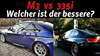 BMW E92 M3 Coupé - 420 PS  vs 335i mit 306 PS- Vergleich - Kosten - Unterhalt - Vor-u Nachteile