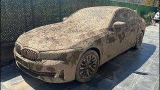 2 YEARS UNWASHED CAR ! Wash the Dirtiest Bmw 5 Series