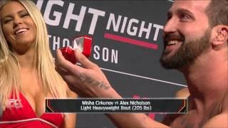 Alex Nicholson proposes to girlfriend at weigh-in | UFC ON FOX