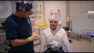 Surgeon Mr Alex Day has laser eye surgery