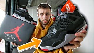 THESE DIDN'T SELL OUT! AIR JORDAN 4 BRED BLACK CEMENT 2019 w/ NIKE AIR PICKUP REVIEW!