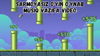 Sarmoyasiz O'yin O'ynab Musiqa Tinglab Video Ko'rib $10 Dollar Pul Ishlash