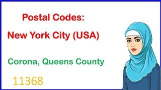 Postal Code Post Office Postcode Queens County New York NY USA  zip code Area Code