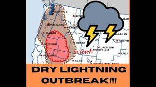 Pacific NW Weather: Dry Lighting Outbreak!