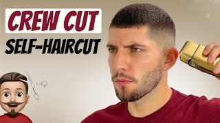 Skin Fade Crew Cut Self Cut Tutorial | Cut My Own Hair Men 2024