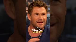 Chris Hemsworth On Meeting Brad Pitt For The First Time #chrishemsworth