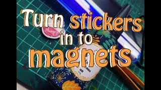 DIY sticker magnets