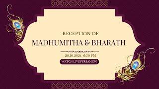 Reception - Madhumitha  Bharath | 20-10-2024 6:30 PM | Sb Mahal, Selaiyur, Chennai