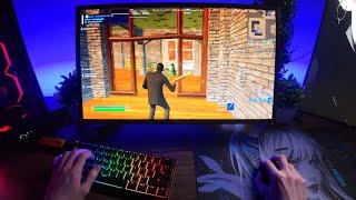 Smooth 240Hz POV Fortnite Gameplay + Keyboard & Mouse Sounds ASMR