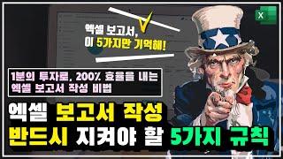 회사에서 인정 받는 보고서를 작성하는 가장 확실한 방법 | 5가지만 기억하세요!