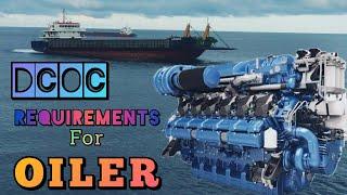 DCOC requirements for OILER |  for marina requirements processing DCOC only