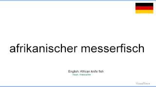 How to pronounce: Afrikanischer messerfisch (German)