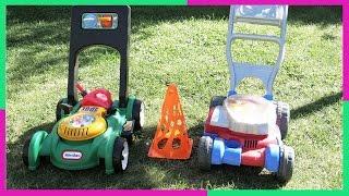 TOYS Bubble Lawn Mower & Little Tikes Gas n Go Mower | Toy LAWN MOWER Backyard FUN Play in 4K