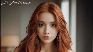 Beautiful Young Redhead Lady "Katie" Part 01 - AI Art Sirens - 4k - Stable Diffusion ️‍🫰
