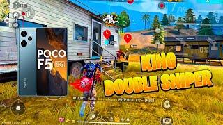 POCO F5 DOUBLE SNIPER KING  Br Ranked Double Sniper gameplay|| garena free fire