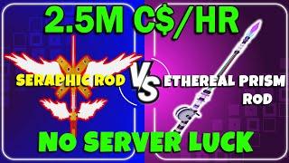 I Earned 2.5 million C$ per hour using this OP ROD without Melin & Server Luck and Events in Fisch!