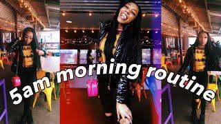 5 am school morning routine + day in my life