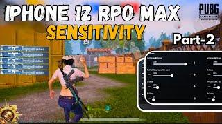 iPhone 12 Pro Max Pubg Sensitivity| IPhone 12 Pro Max Pubg Test 2024| PUBG Mobile