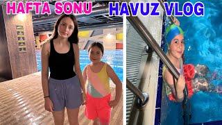 ZEYNEP VE HİRANUR HAFTA SONU HAVUZ VLOG!!