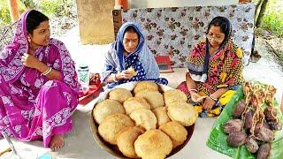 গোবিন্দভোগ চাল, তাল আঁটির শাঁস, আখের গুড় দিয়ে গুড় পিঠে/ভাজা পিঠে বানালাম I Gur Pithe Preparation I