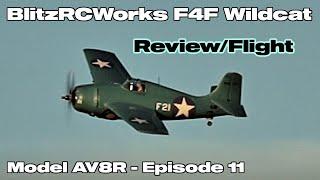 BlitzRCWorks F4F Wildcat 1200 mm PNP - Model AV8R Review/Flight