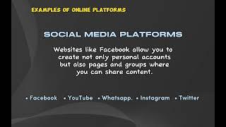 ONLINE PLATFORMS FOR ICT CONTENT DEVELOPMENT