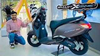 2024 New Tvs Jupiter 125 Smart X Connect - New Price, Mileage Full Review | jupiter 125