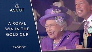 "A Royal Win In The Gold Cup" | The Queen Celebrates Estimate's Cup Triumph | Royal Ascot