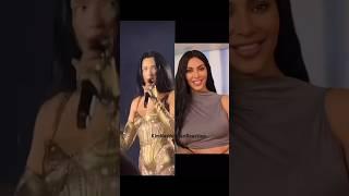 Kim Kardashian reaction fail Dua Lipa #kimkardashian #reaction #albania #shorts #topmodel #dualipa