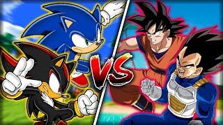 Goku & Vegeta VS Sonic & Shadow | Sprite Animation