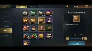 146 Level 6 Nobel Chest opening KOA #King_of_Avalon #RoyalBadges