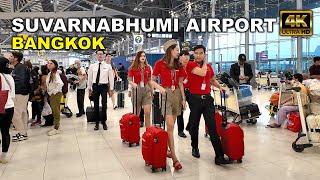 Bangkok Suvarnabhumi Airport - Walking Tour  | Thailand's busiest airport