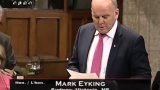 EYKING QUESTIONS HARPER GOVERNMENT ON WASTEWATER INFRASTRUCTURE FUNDING