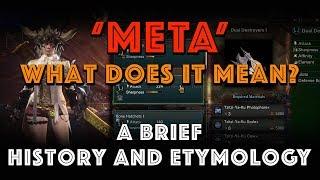 META: What does it mean? A Brief History and Etymology (MHW)