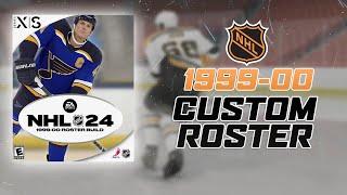 NHL 24: 1999-00 Roster Build Overview with 1,950+ Created Players!!!