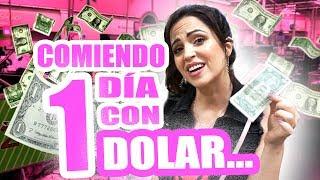 Comiendo 1 Día con SOLO 1 Dolar! Reto 24 Horas Pasando Hambre en USA - SandraCiresArt