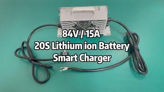 E15 84V 15A 20S Lithium ion Battery Charger #batterycharger #lithiumbattery #diy