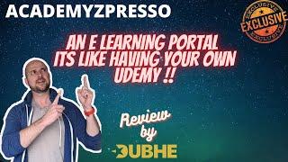 AcademyZpresso Review  Demo  Huge Bonus  New E Learning Platform 