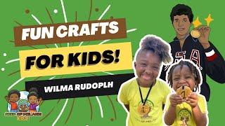 Wilma Rudolph | Crafts for Kids | DIY Gold Medal | Seed of Melanin Kids!