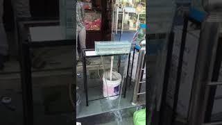 testing cheap price glass water cascade fountain.by dream world aquarium Haridwar 8006899990