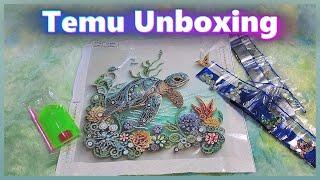 Check out this Adorable Sea Turtle Diamond Painting with Special Drills in today's TEMU Unboxing